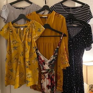 Summer Maternity Collection: 4 Dresses 2 Tops